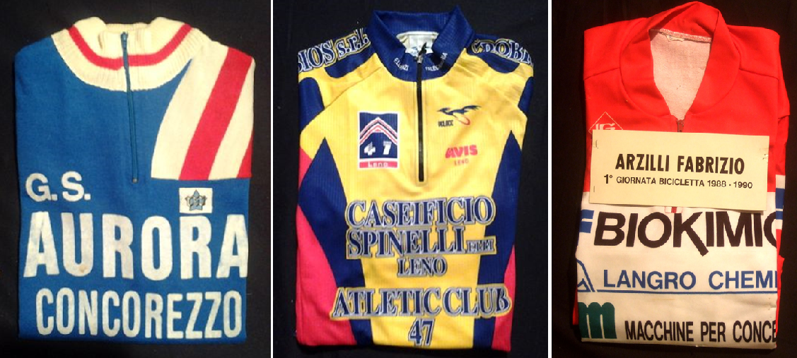 maglie donate al Santuario della Madonna del Ghisallo